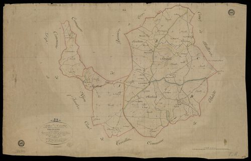 Nouzerines - Plan parcellaire communal