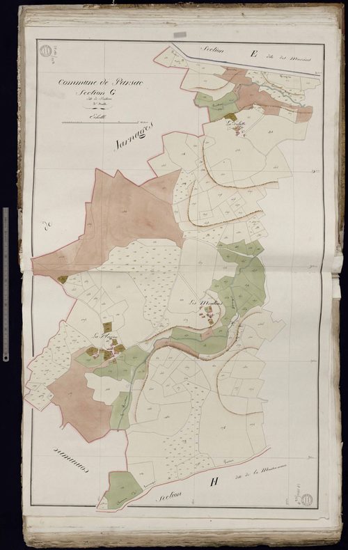 Parsac - Section G dite de Poitière (3ème feuille)