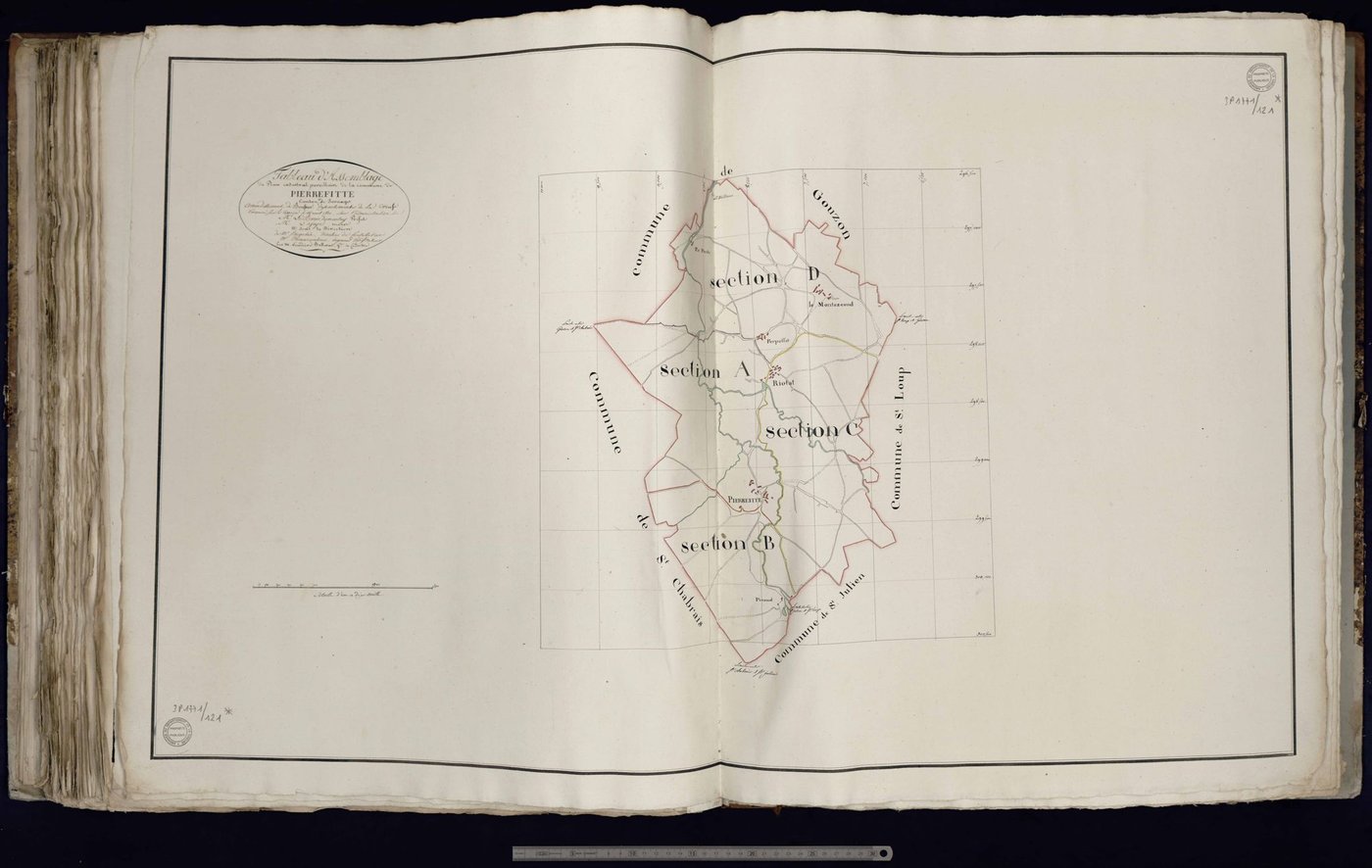 Pierrefitte - Tableau d'assemblage de la commune