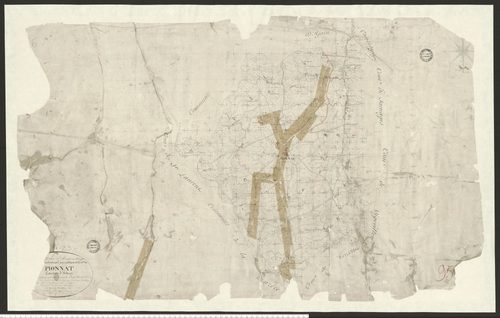 Pionnat - Plan parcellaire communal