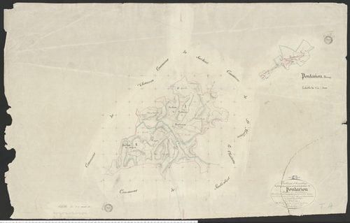 Pontarion - Plan parcellaire communal