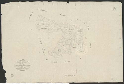 La Pouge - Plan parcellaire communal