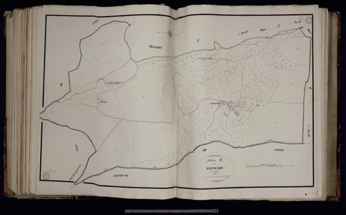 Poussanges - Section E dite du Maussard (1ère feuille)