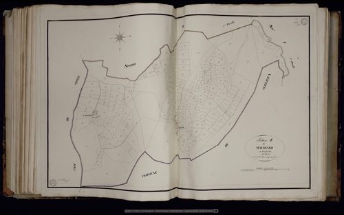 Poussanges - Section E dite du Maussard (3ème feuille)
