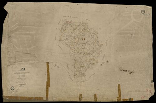 Roches - Plan parcellaire communal