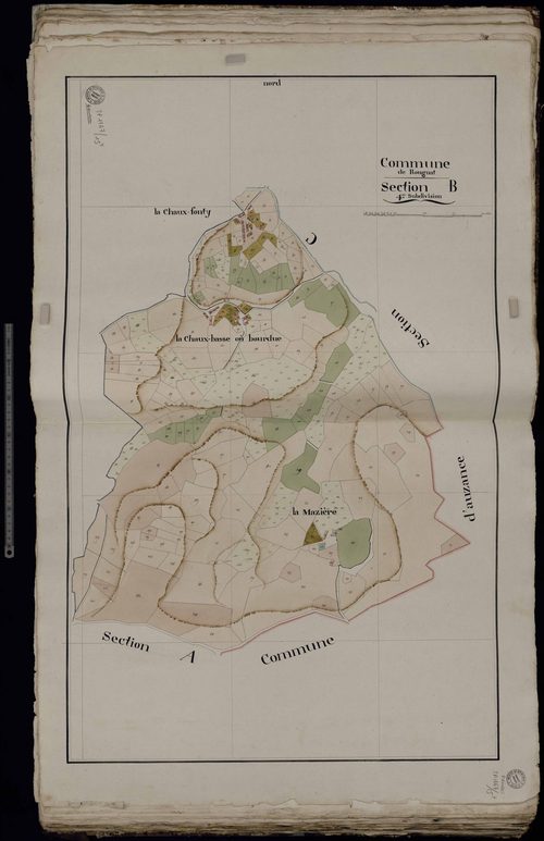 Rougnat - Section B : La Mazière, La Chaux-Basse (4ème feuille)