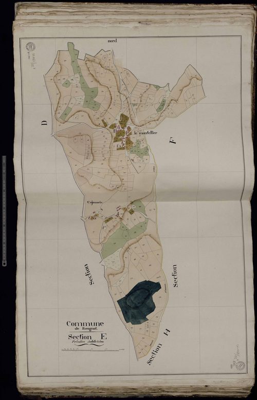 Rougnat - Section E: Cujasseix, Le Montellier (1ère feuille)