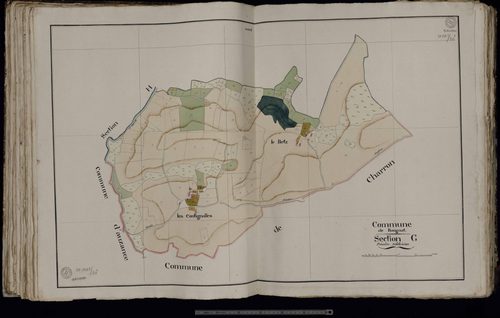 Rougnat - Section G: Les Coutignolles, Le Betz (1ère feuille))
