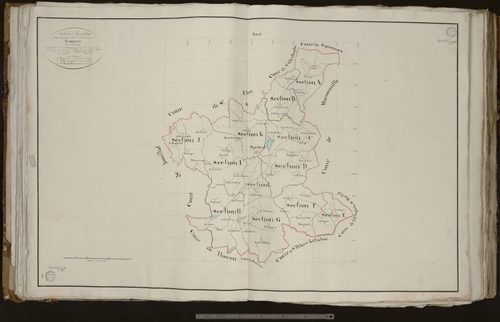Sardent - Tableau d'assemblage de la commune