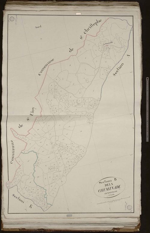 Sardent - Section B dite de la Cheminade (1ère feuille)