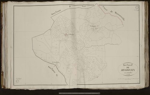 Sardent - Section F dite de Mondoueix (1ère feuille)