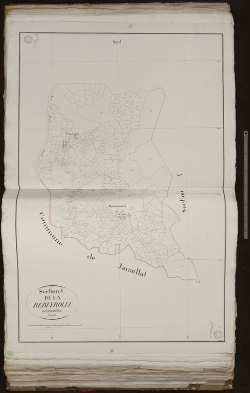 Sardent - Section J dite de la Rebeyrolle (1ère feuille)