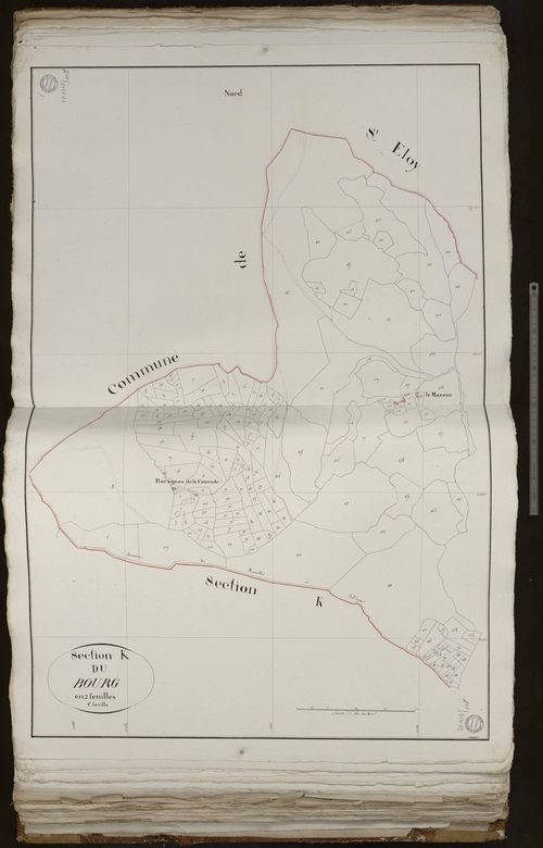 Sardent - Section K dite du Bourg (1ère feuille)