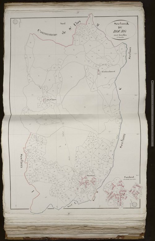 Sardent - Section K dite du Bourg (2ème feuille)