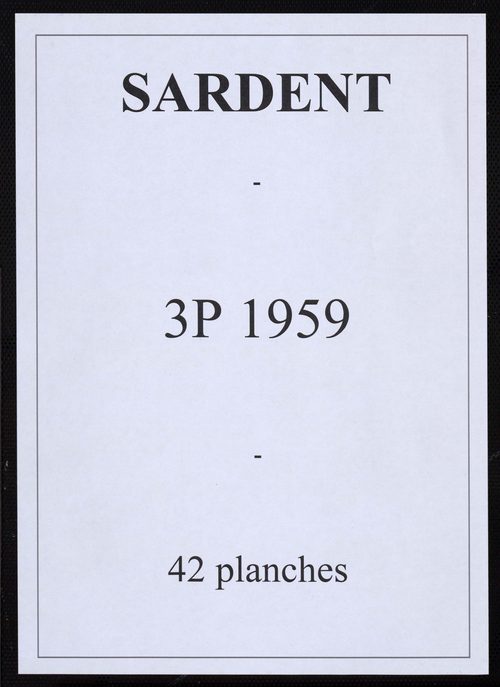 Sardent - Plan parcellaire communal