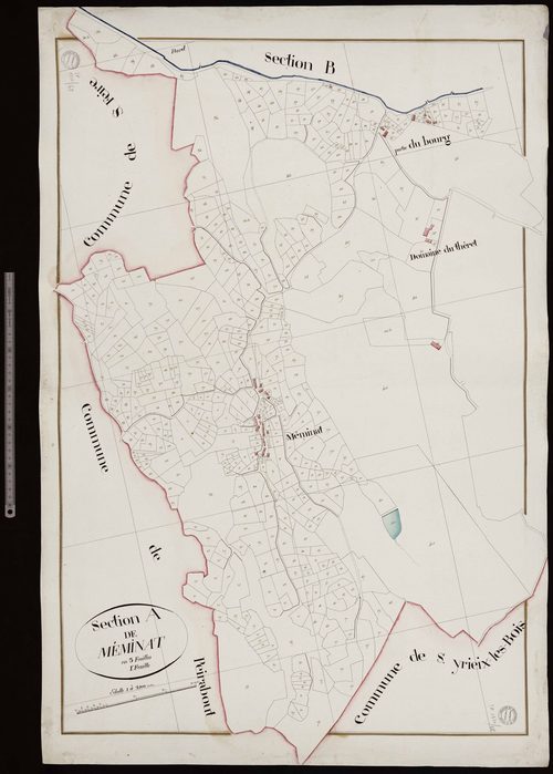 La Saunière - Section A dite de Méminat (1ère feuille)