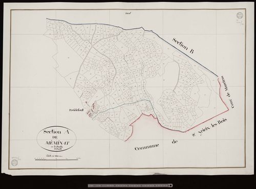 La Saunière - Section A dite de Méminat (3ème feuille)