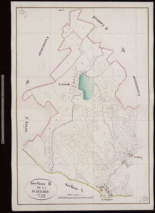 La Saunière - Section B dite de la Mazeire (1ère feuille)
