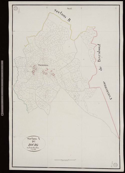 Savennes - Section A dite du Bourg (1ère feuille)