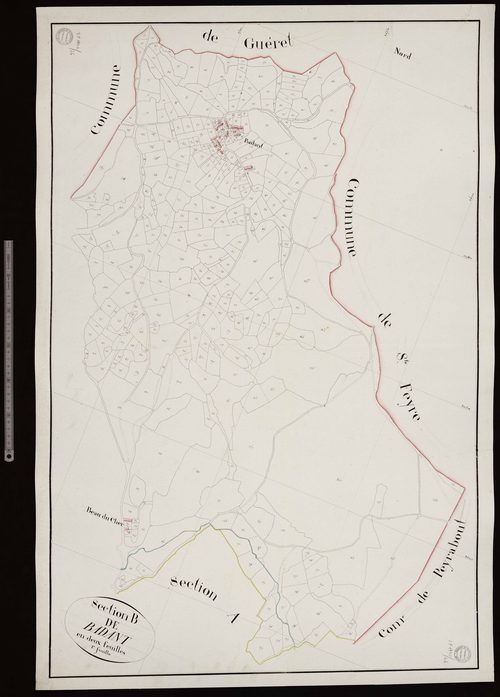 Savennes - Section B dite de Badant (1ère feuille)