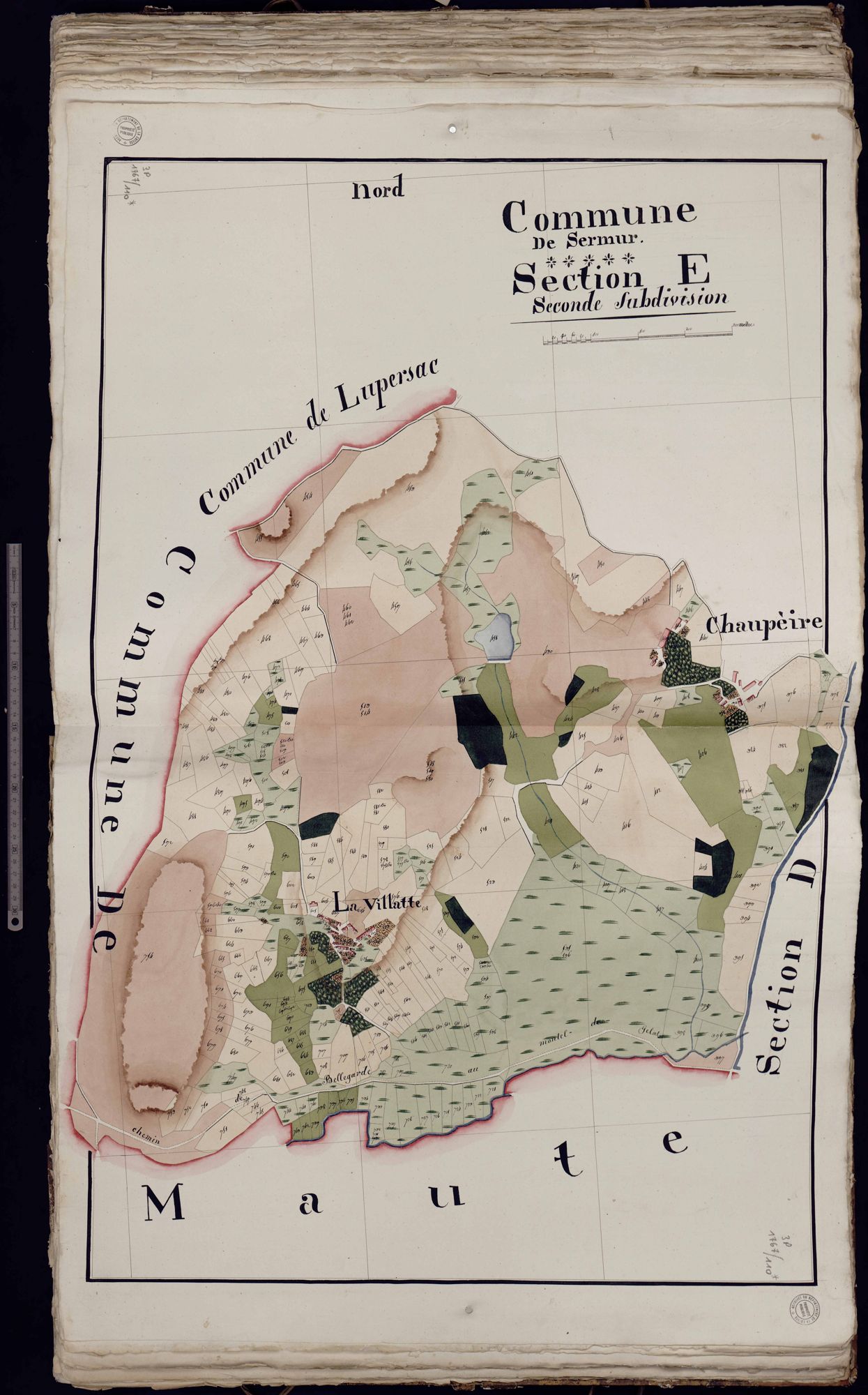 Sermur - Section E : La Villatte (2ème feuille)
