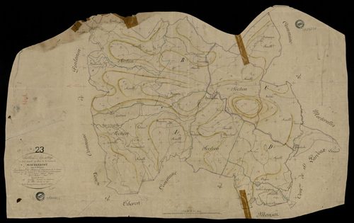 Soubrebost - Plan parcellaire communal