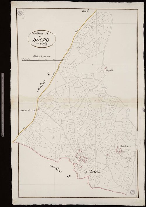 Saint-Chabrais - Section A dite du Bourg (1ère feuille)