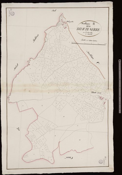 Saint-Chabrais - Section B dite de Haute-Serre (1ère feuille)
