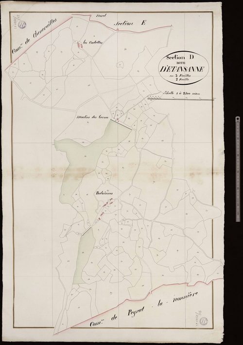 Saint-Chabrais - Section D dite d'Etansanne (2ème feuille)