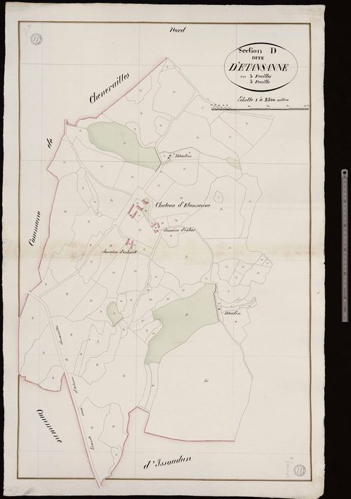 Saint-Chabrais - Section D dite d'Etansanne (3ème feuille)