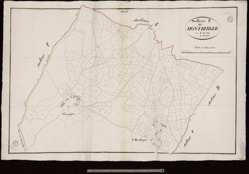 Saint-Chabrais - Section E dite du Mont-Berger (1ère feuille)