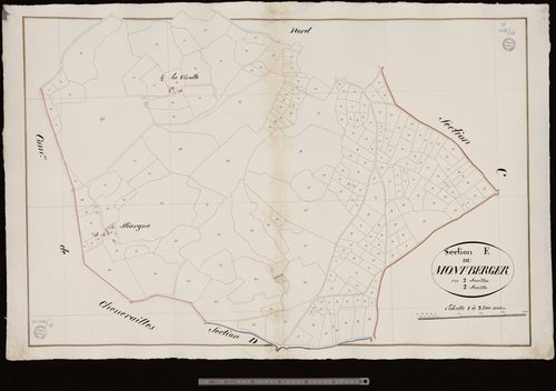 Saint-Chabrais - Section E dite du Mont-Berger (2ème feuille)