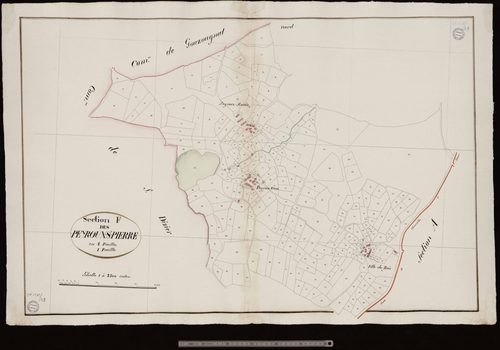 Saint-Chabrais - Section F dite des Peyroux-St-Pierre (1ère feuille)