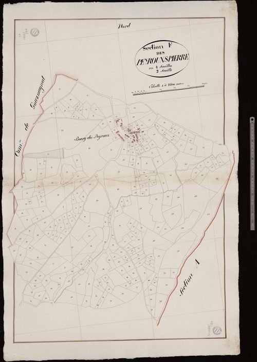 Saint-Chabrais - Section F dite des Peyroux-St-Pierre (2ème feuille)