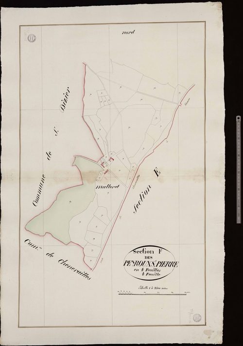 Saint-Chabrais - Section F dite des Peyroux-St-Pierre (4ème feuille)