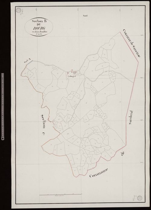 Saint-Christophe - Section B dite du Bourg (2ème feuille)
