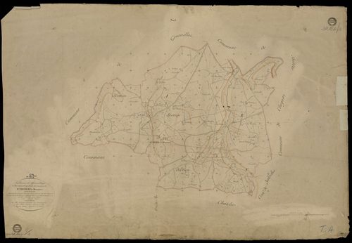 Saint-Dizier-les-Domaines - Plan parcellaire communal
