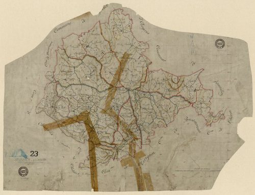 Saint-Dizier-Leyrenne - Plan parcellaire communal