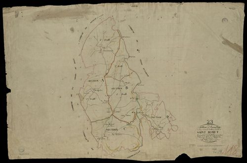 Saint-Domet - Plan parcellaire communal