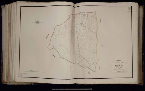 Sainte-Feyre-la-Montagne - Section B dite de Margnat (1ère feuille)