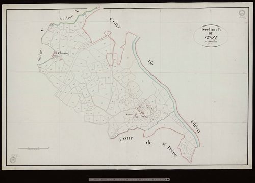Saint-Fiel - Section B dite de Croze (1ère feuille)