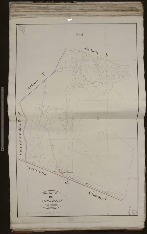 Saint-Georges-la-Pouge - Section E dite de Tiholissat (1ère feuille)