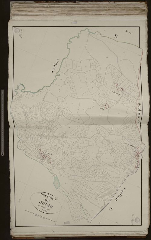Saint-Georges-la-Pouge - Section F dite du Bourg (1ère feuille)
