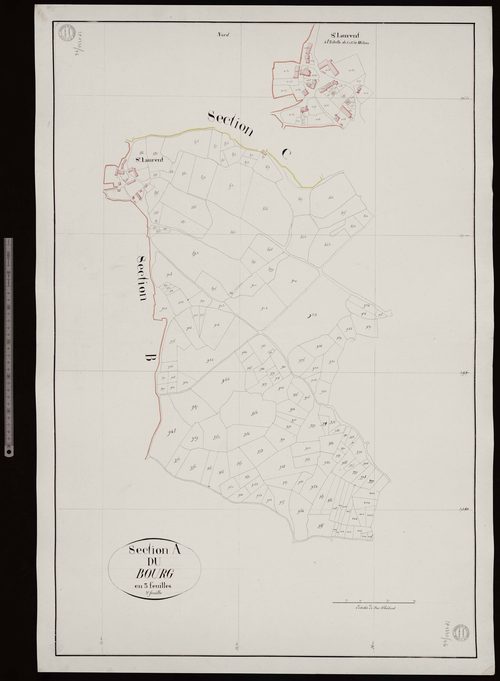 Saint-Laurent - Section A dite du Bourg (3ème feuille)
