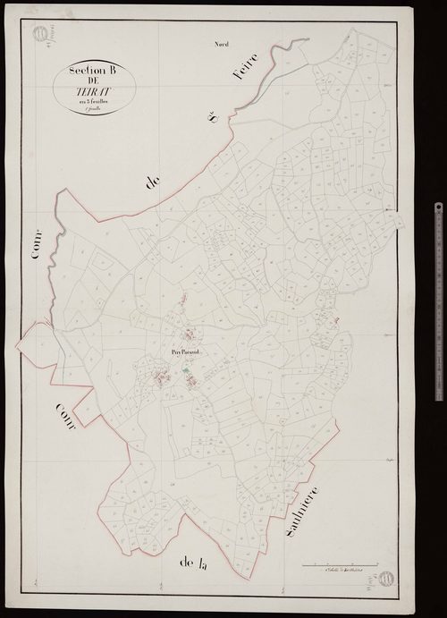 Saint-Laurent - Section B dite de Teirat (1ère feuille)