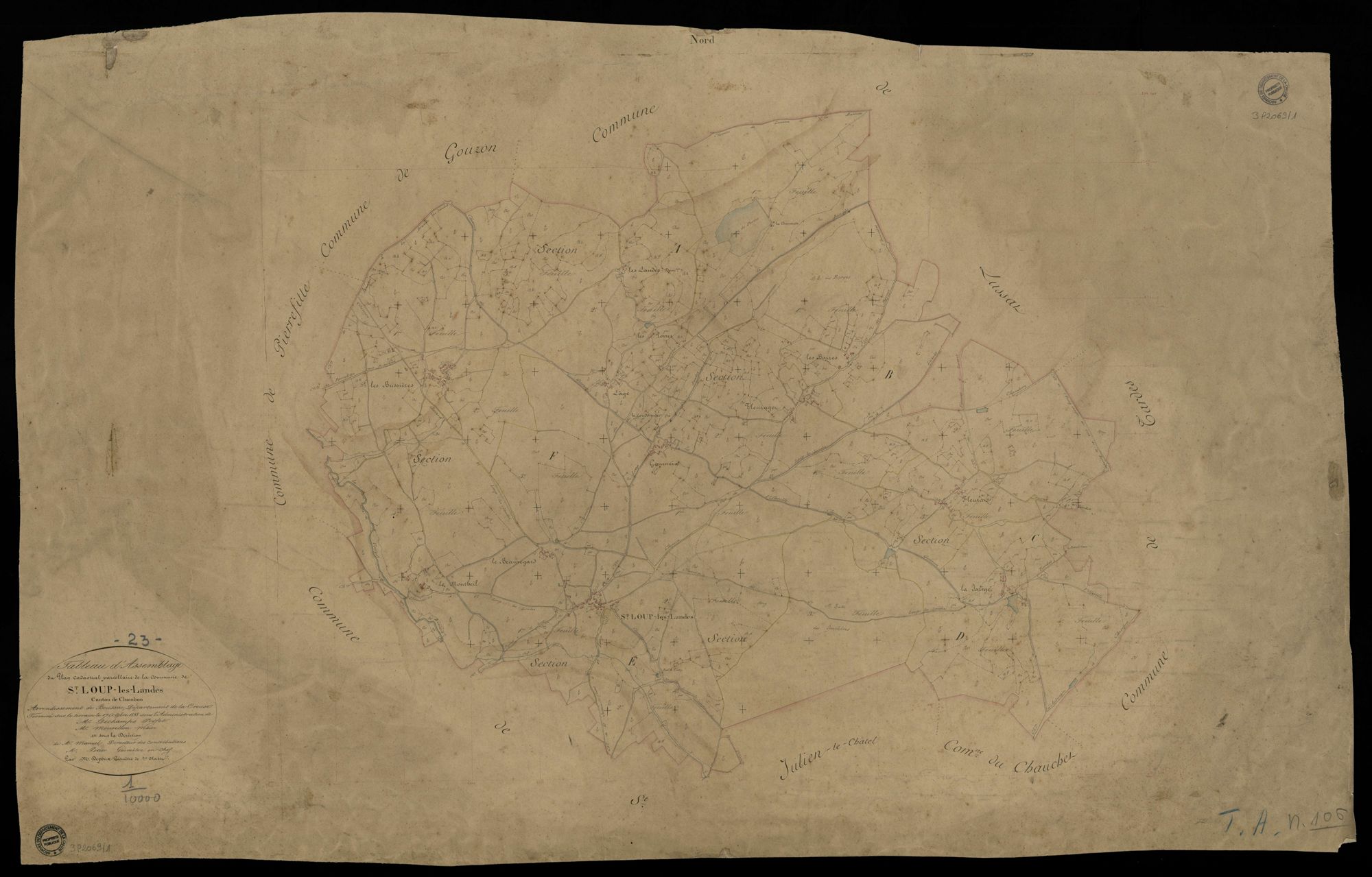 Saint-Loup - Plan parcellaire communal
