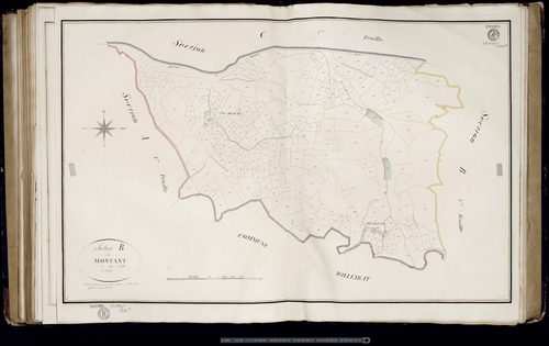 Saint-Maixant - Section B dite du Montant (1ère feuille)