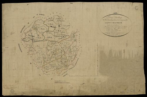 Saint-Maurice-la-Souterraine - Plan parcellaire communal