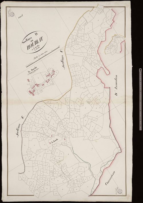 Saint-Pardoux-les-Cards - Section D dite de Bourlat (1ère feuille)