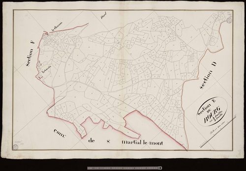 Saint-Pardoux-les-Cards - Section E dite du Bourg (2ème feuille)